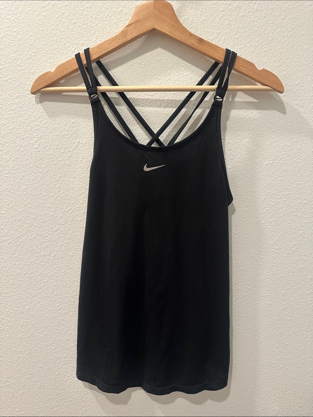 Nike Black Double-Strap Dri Fit Tank Top